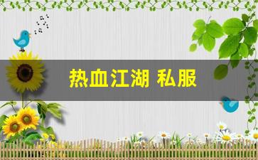 热血江湖私服网：热血江湖 私服(热血江湖sf发布网6000) (2)