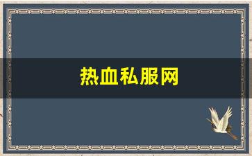 热血私服网(sf热血)